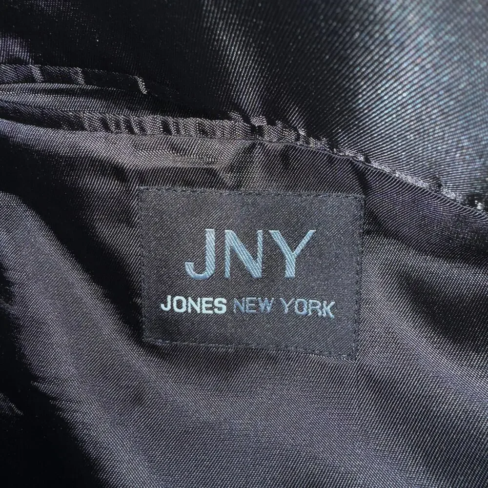 JNY Jones New York Men's 48L Black 100% Wool 3 Button Blazer Sport Coat